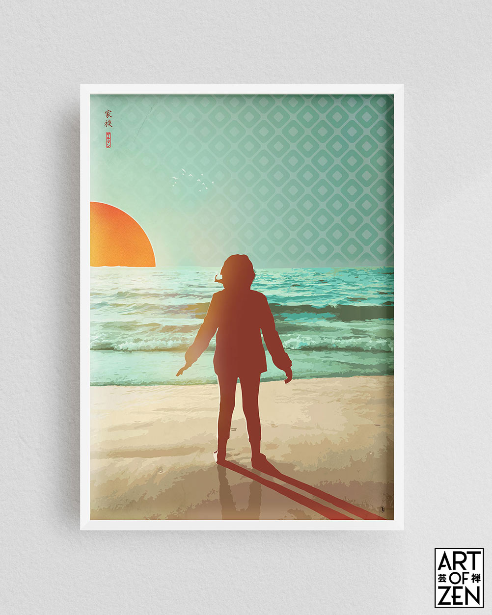 Image of Seaside Japandi art print