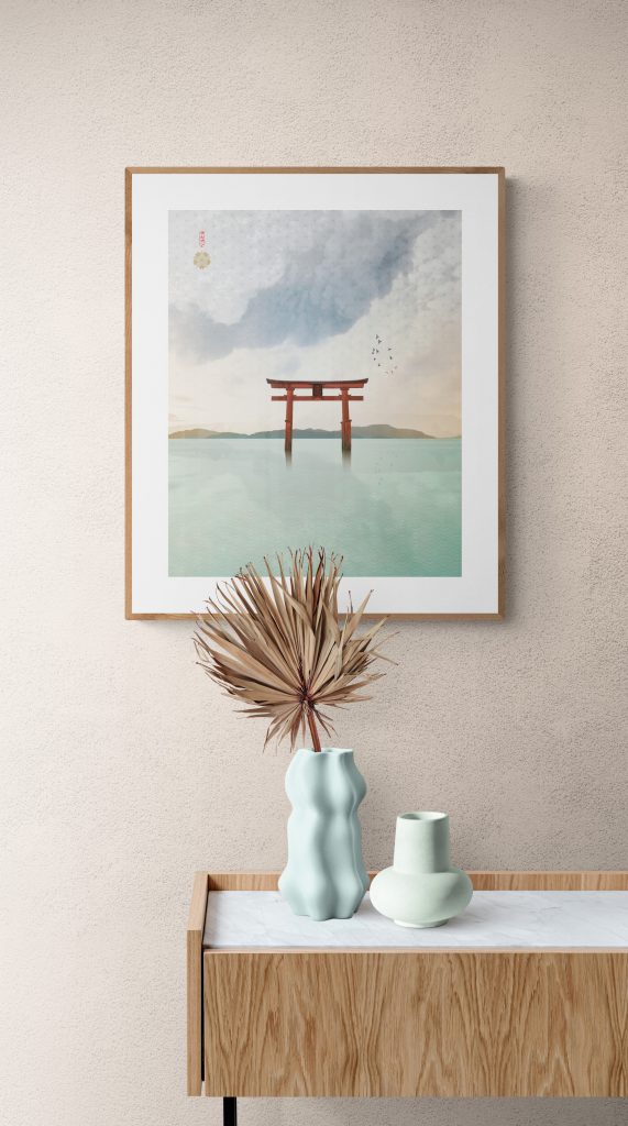 Torii - Japanese Art Print by The Art of Zen