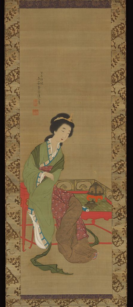 Chinese Beauty Yokoi-Kinkoku 横井金谷 Japanese art print 1797
