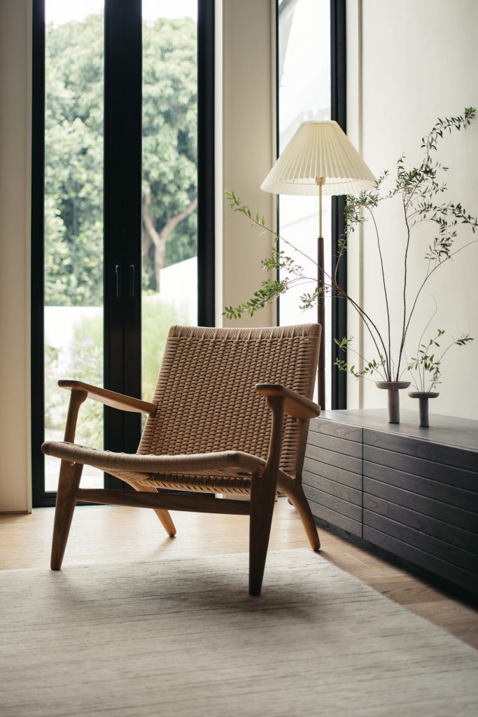 Wabi-Sabi living room in Singapore by TE-EL Architects as seen in Design Anthlogy