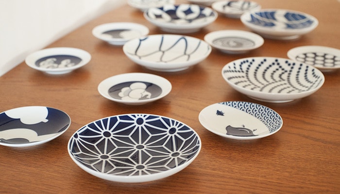 Kihara Komon Japanese Art Plates