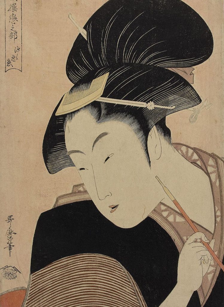 Most Influential Ukiyo-e Artists: Fukaku Shinobu Koi by Kitagawa Utamaro