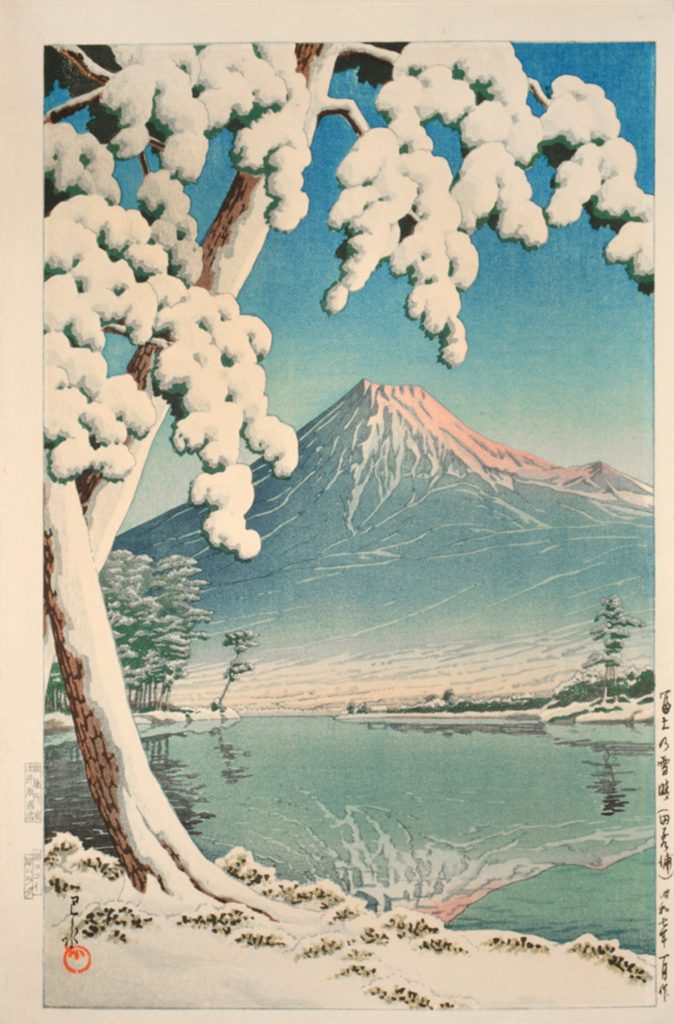 Mount Fuji after snow - Hasui Kawase