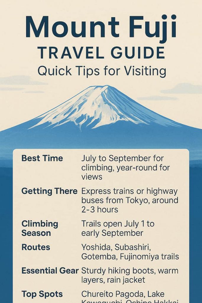 Mount Fuji Travel Guide - Quick Tips for Visiting - The Art of Zen