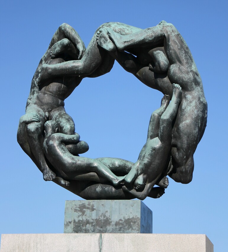Circle of Life sculpture in Norway by Gustav Vigeland