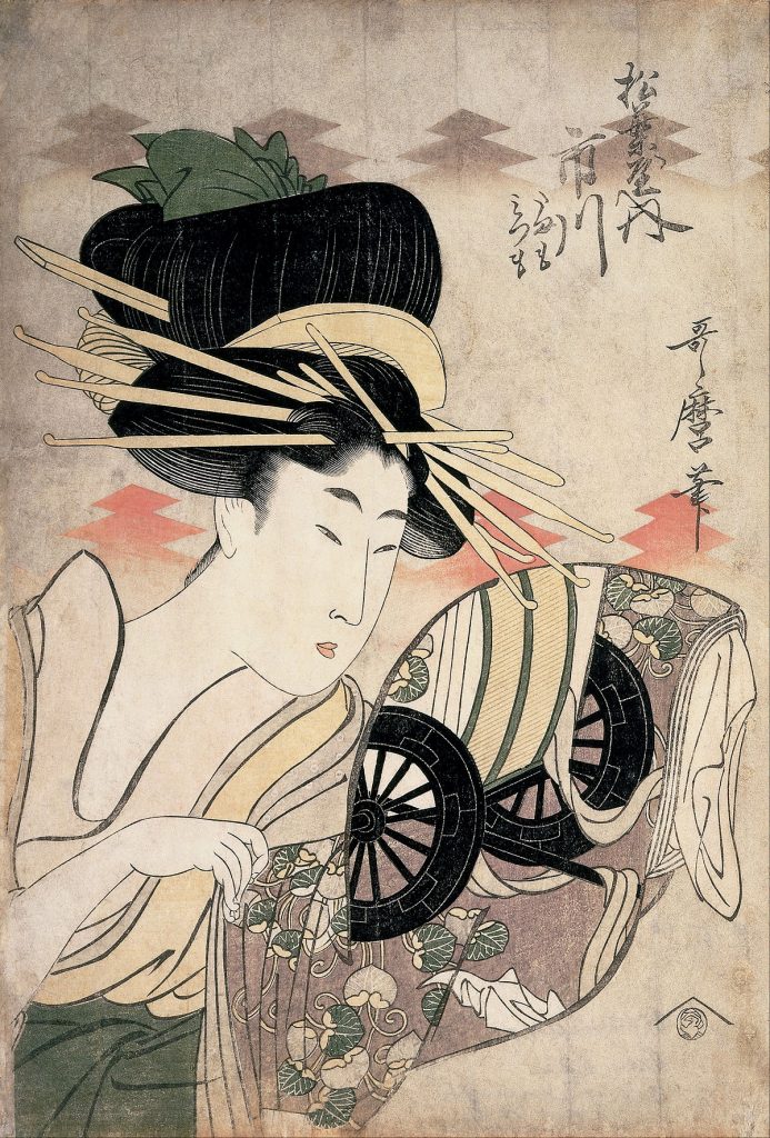 The Courtesan Ichikawa of the Matsuba Establishment by Kitagawa Utamaro