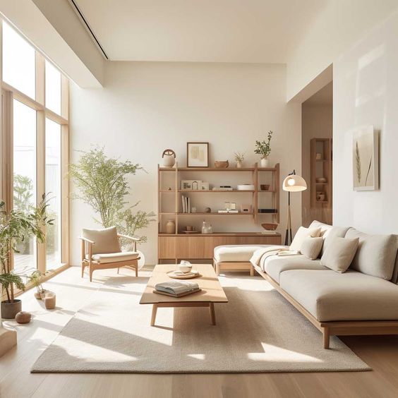 Muji style living room by artfasad