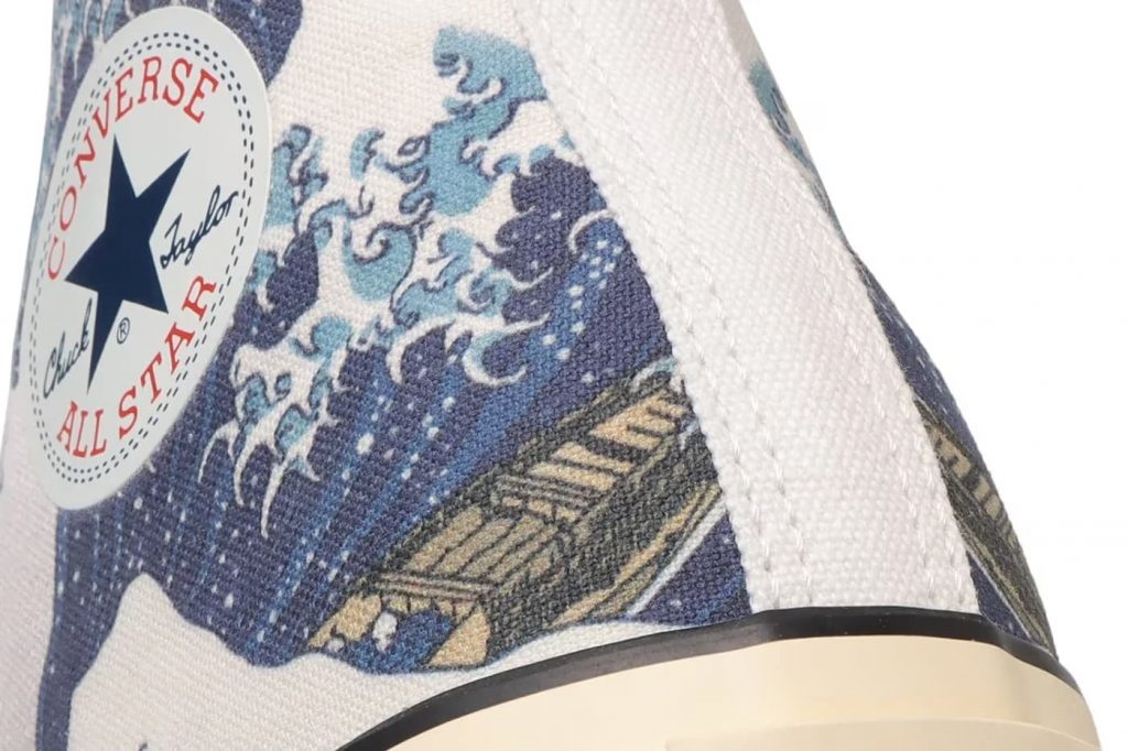 Converse All Stars - Hokusai - The Great Wave - Back Detail