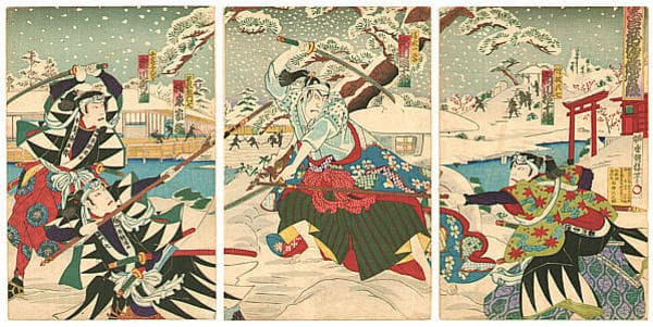 The Last Battle Kanadehon - Chushingura - by Kunisada