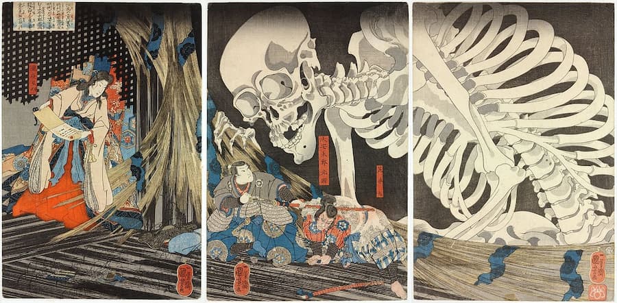 Kuniyoshi - Takiyasha the Witch and the Skeleton Spectre