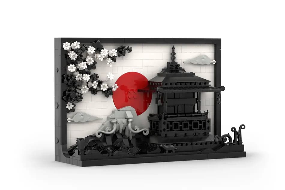 The Art of Japan Lego Set Front View