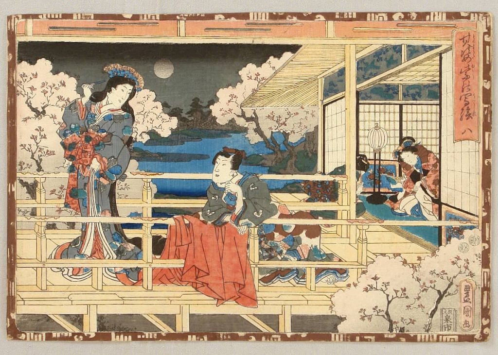 Utagawa Kunisada - The Tale of Genji - Chapter 8