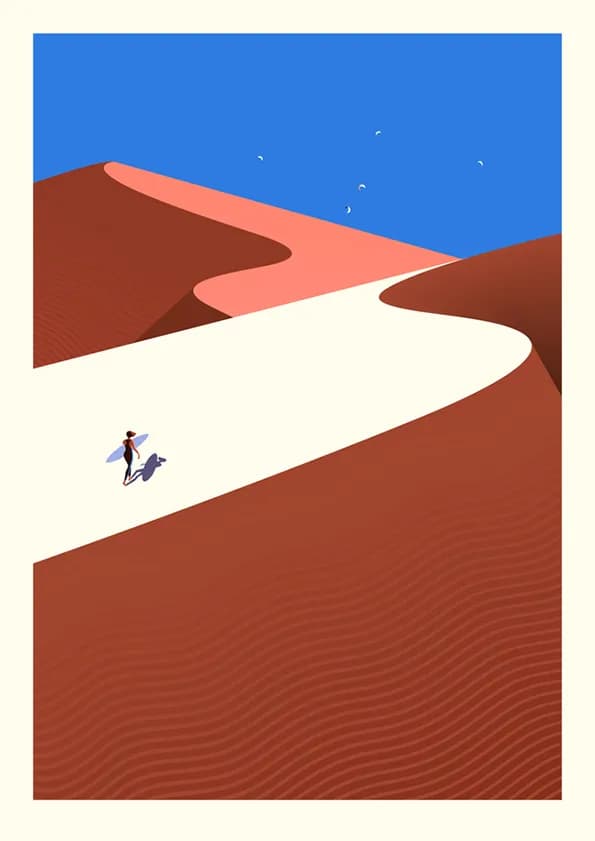 Malika Favre Fuerteventura dune poster