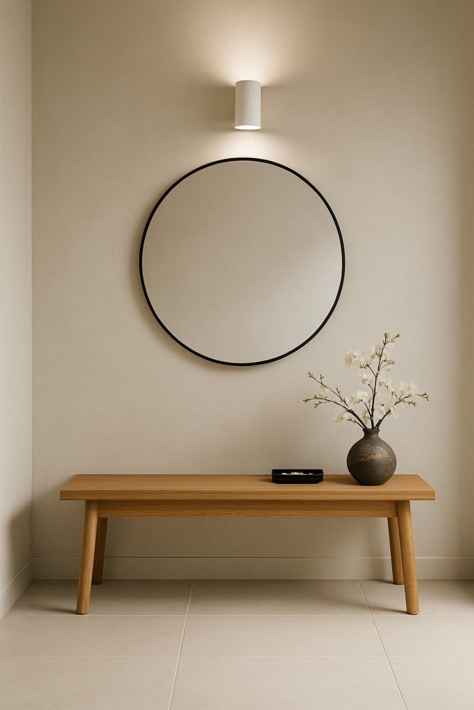 Minimal, functional and clean entry way